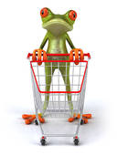 frog shopping cart