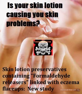 CFL graphic-preservatives in skin lotion-eczema