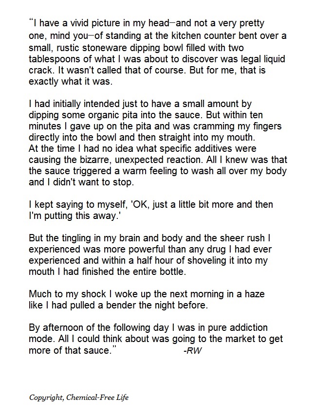 CFL slide-Additive addiiction quote