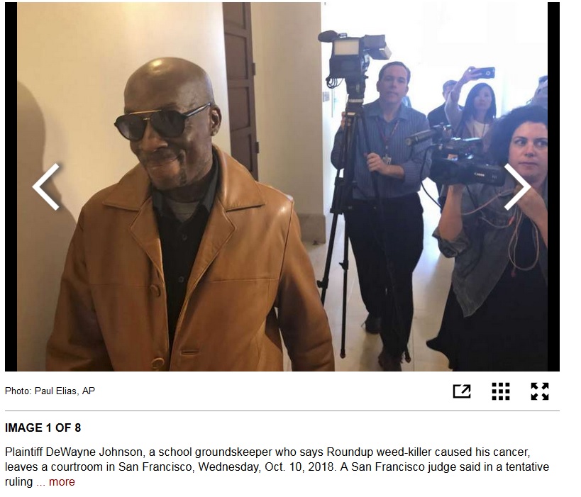 victim plaintiff monsano lawsuit weedkiller roundup