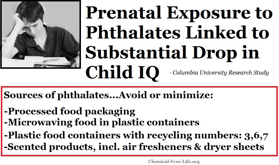 CFL Graphic-phthalate exposure in pregnancy linked to lower child IQ