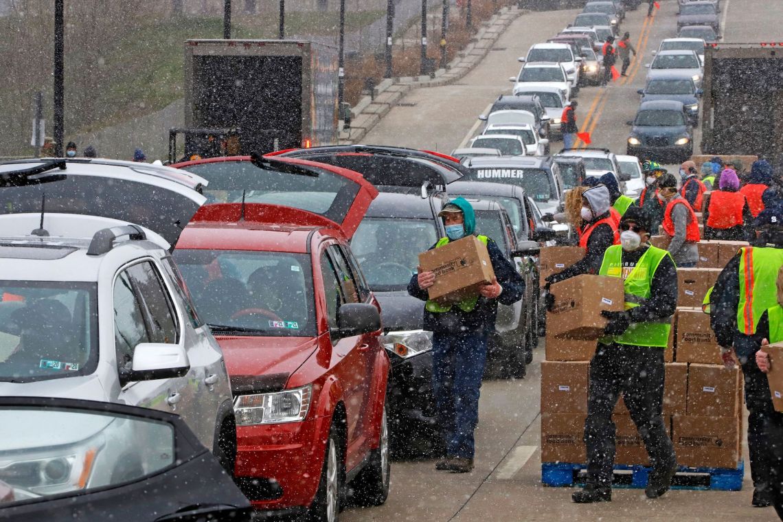 Virus Outbreak Pennsylvania Daily Life, Pittsburgh, United States - 10 Apr 2020