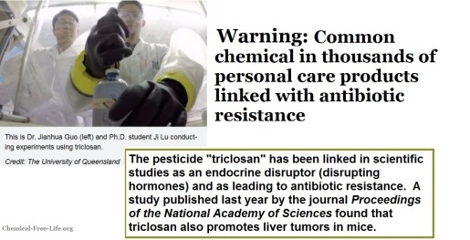triclosan research links it with antibiotic resistance