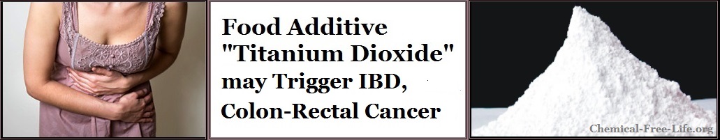 titanium dioxide triggers IBD, colon rectal cancer